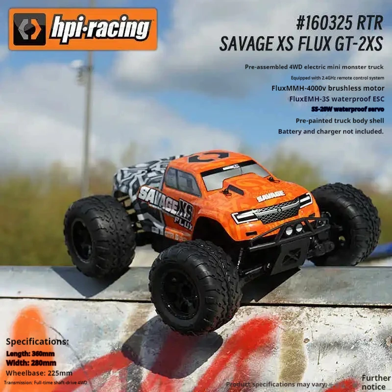 HPI Savage XS Flux 1/12 스케일 4WD RC카 원격 조종 전기 오프로드 차량 취미용 장난감