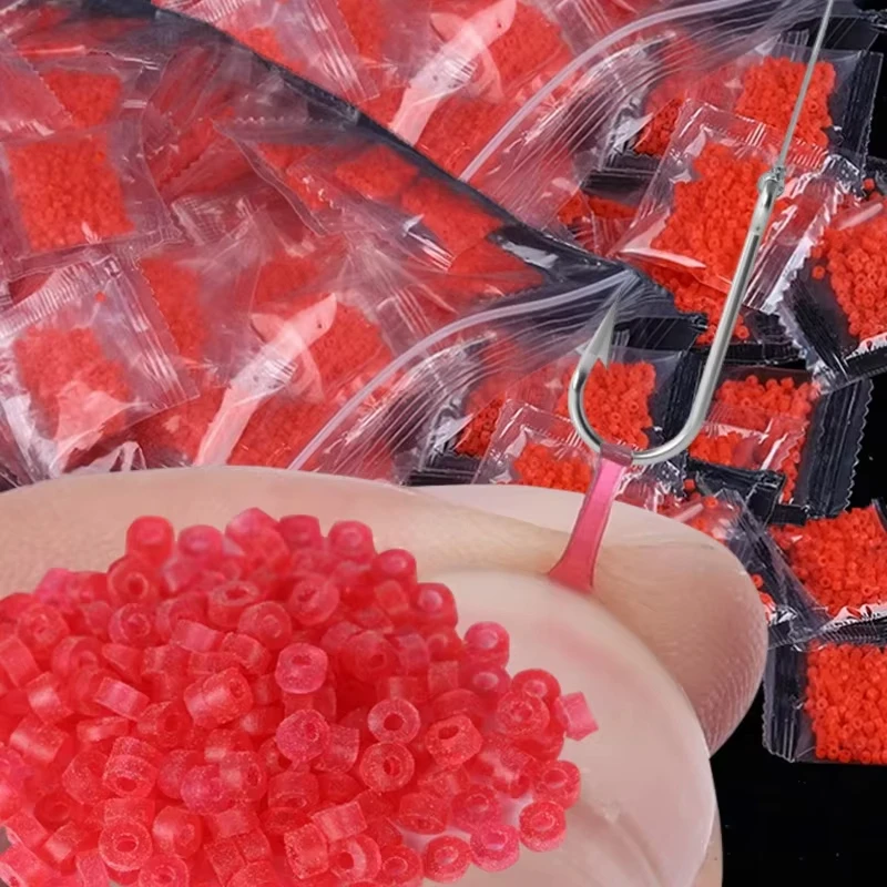 High Elastic Fishing Rubber Bands for Blood Worm Clip Red Worm Bait Holder Tackle Accessories Lightweight Quick Lock Fishing