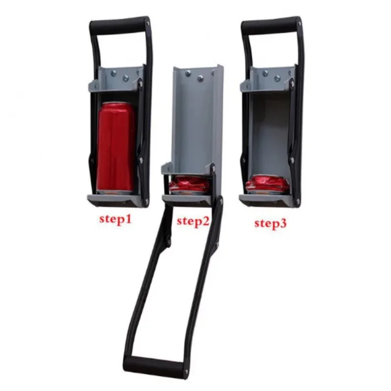 Foot Operated Can Crusher for 12 16 OZ Cans Multifunctional Smasher with Bottle Opener Recycling Tool