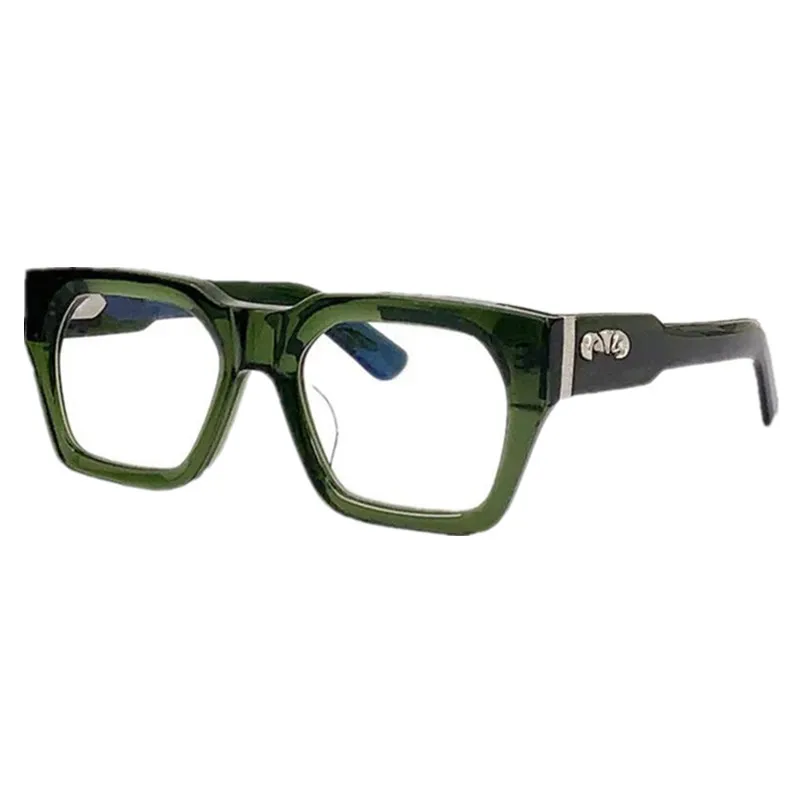 NEW CHRetro-Vintage 92S5 Concise Square Frame Punk Style Bold Imported Acetate Fulrim for Prescription 53-21-155 Goggles