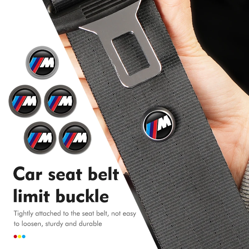 2/4pcs Car Safety Belt Stopper Spacing Limit Buckle Clip Retainer For BMW E30 E34 E36 E39 E46 E52 E53 E60 E61 E62 E70 E71 E83