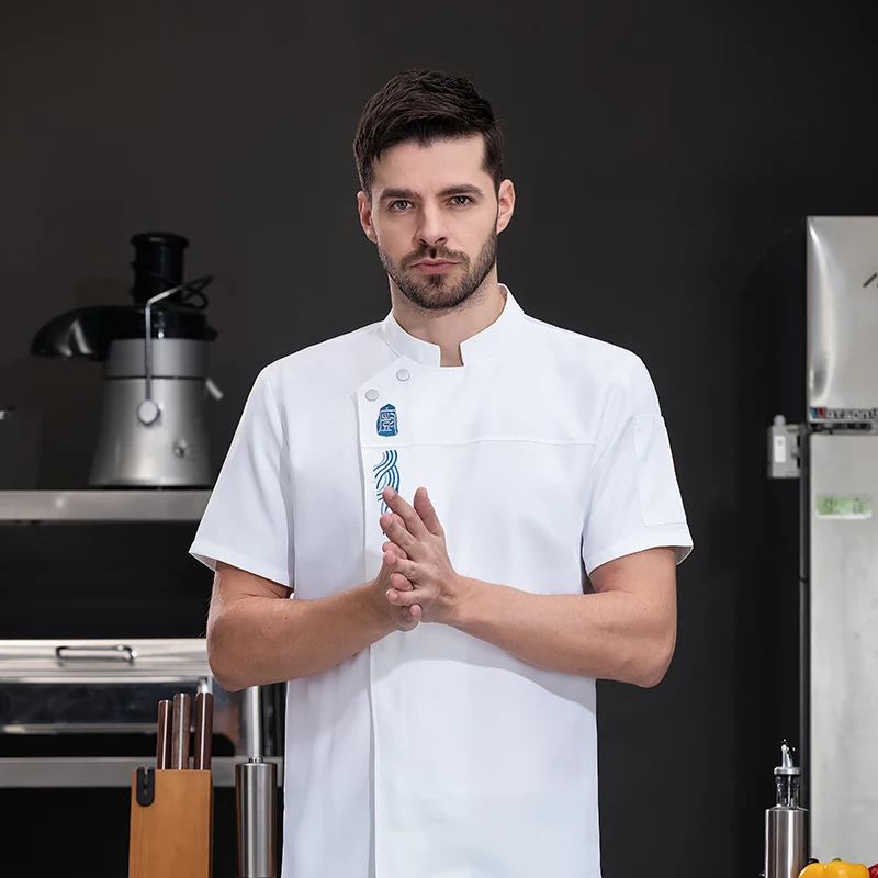 Veste de chef cuisinier, vêtements de travail, uniforme de serveuse pour hôtel de cuisine dominant, homme/600