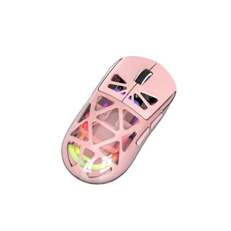 CG Innovative Three 3Modes Wireless Mouse with Clear Transparents 800-1200-1600-2400-3600DPI Bluetooth-compatible 2.4 Mouse