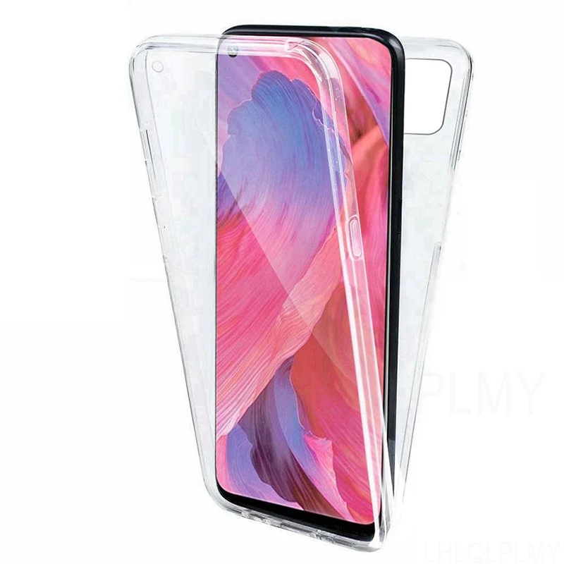 360 Full Body Cover Cases For OPPO A54 A94 5G A16 Transparent Shockproof Frone Back Cover For OPPO OPPO Find X3 Lite X5 Pro image 3