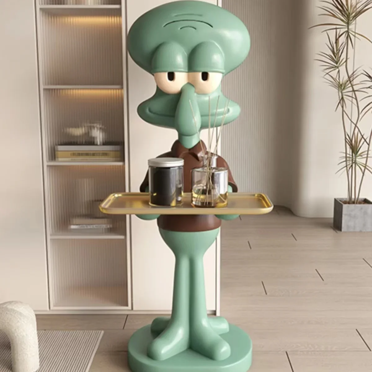 

Squidward artwork indoor decorative Furniture for display Put things on display sculpture