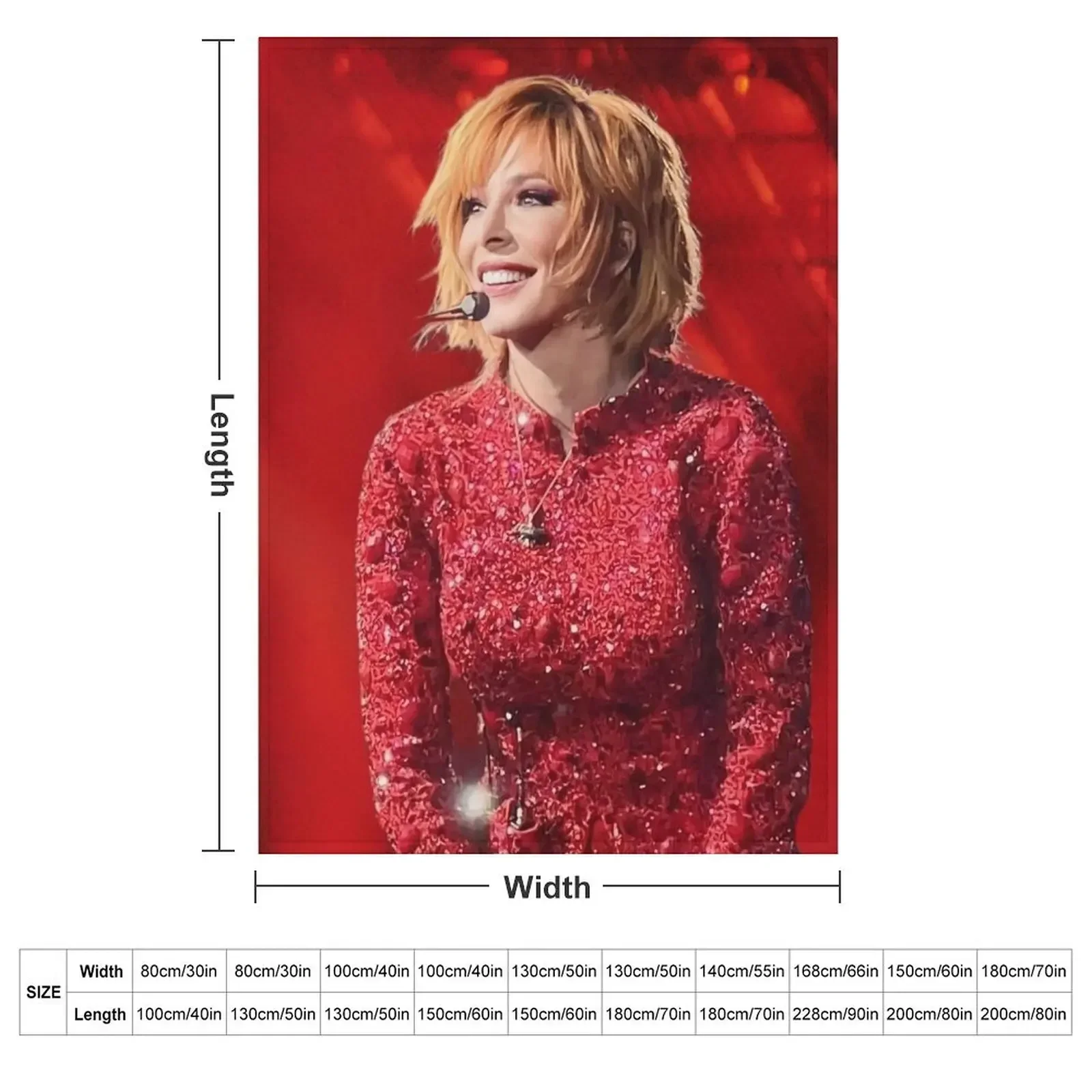 Mylène Farmer 2023 Nevermore concert Throw Blanket Blankets For Baby Warm Soft Beds for winter Furrys Flannel Fabric Blankets
