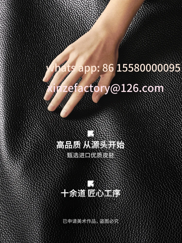 

Customizable leather sofa small apartment modern