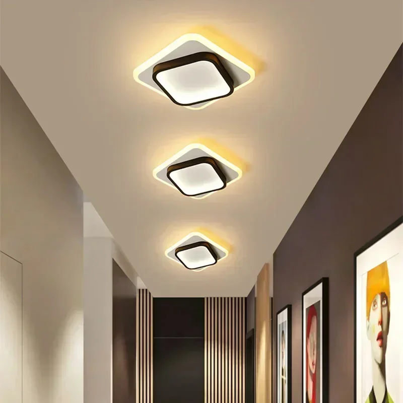 Plafonnier LED au Design Moderne, Luminaire Décoratif de Plafond, Idéal pour un Salon, une Salle à Manger, une Chambre à Coucher, un Couloir, des Escaliers ou un délégations