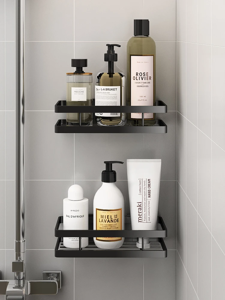 Bathroom shower gel storage rack, bathroom 20cm cm, 25cm long, small size, narrow toilet storage, no punching