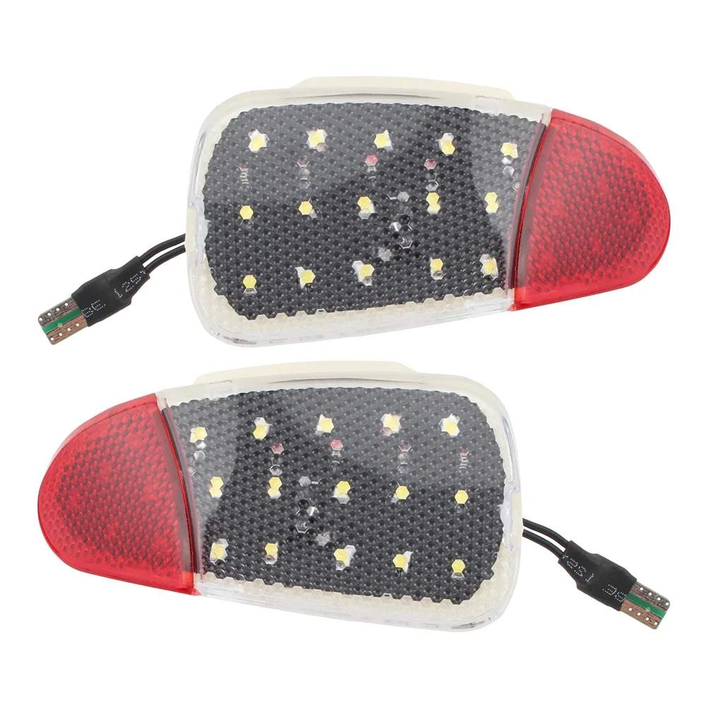 LED Panel Door Interior Courtesy Light Pair For Ford F150 F250 1997-2003 2X Lamp F65Z-13B724-AA, F65Z-13B725-AA