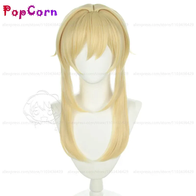 

Vivi 2025 55 см длинный Lumine светло-золотой парик аниме косплей термостойкие синтетические парики