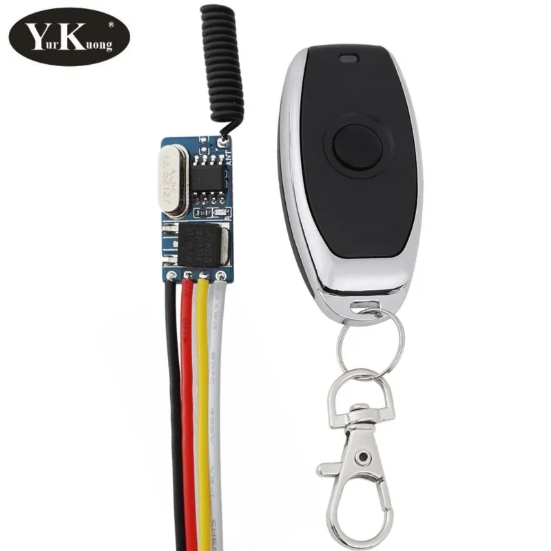 Tiny Wireless Remote Switch MOS Small No Sound RF Receiver 3.5V 4.2V 5V 6V 7.4V 9V 12V for Circuit Board Toy DIY LED Light Lamp