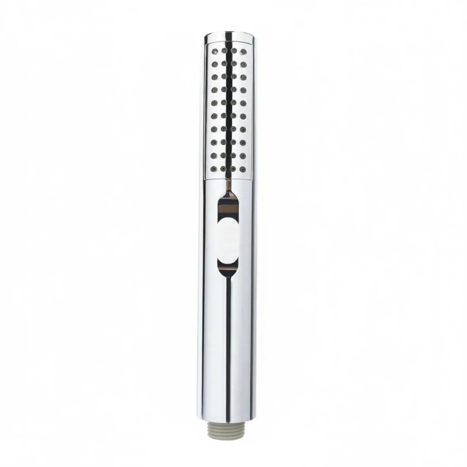 Universal Handheld Shower Head ABS Chrome Easy Install No Tools Two Mode Water Spray Compatible G1 2 for Bathroom