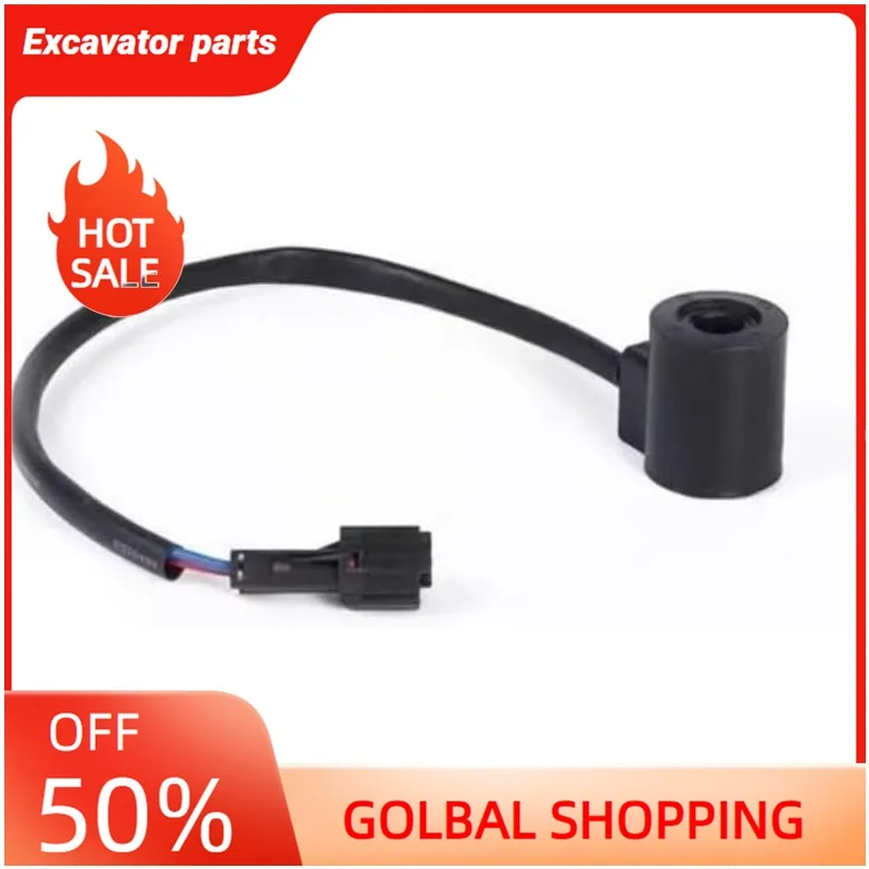 

Заводские детали экскаватора для Komatsu Pc200-6 Pc200-7, катушка электромагнитного клапана, катушка переключателя пламени, детали машин (PC200-67)