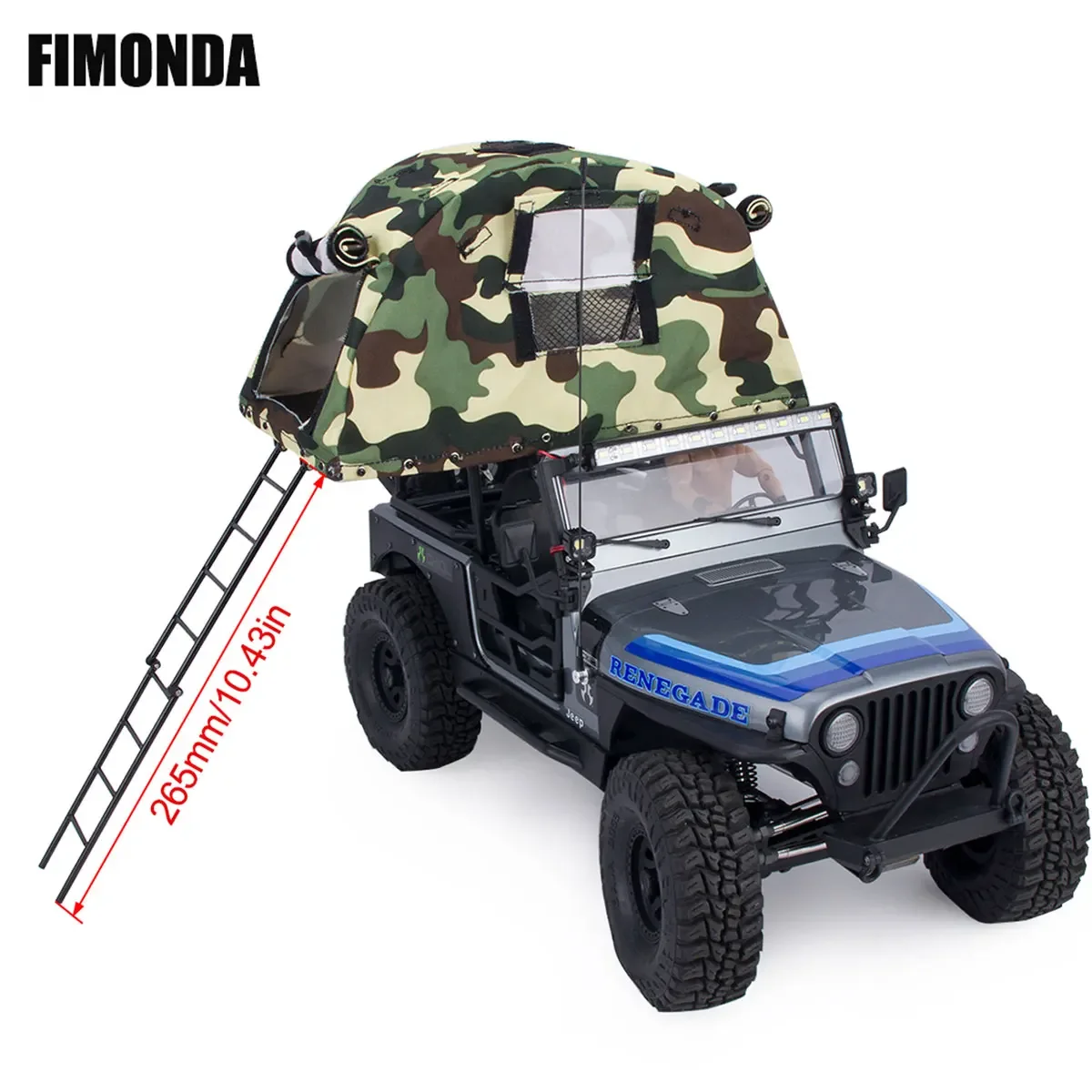 

RC Simulated Luggage Rack Roof Folding Tent for 1/8 1/10 Crawler Car Axial SCX10 RC4WD TRX4 TAMIYA CC01 LC80 Body Accessories