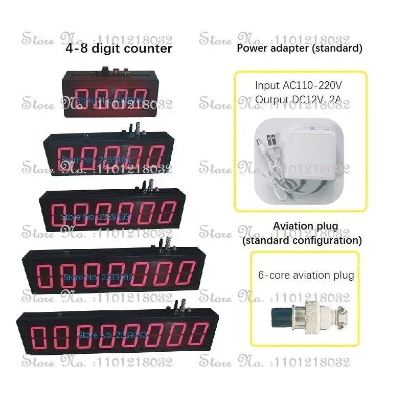 3-digit 4-inch Counter Digital Display Infrared Induction Automatic Counter Conveyor Belt Assembly Line Counter