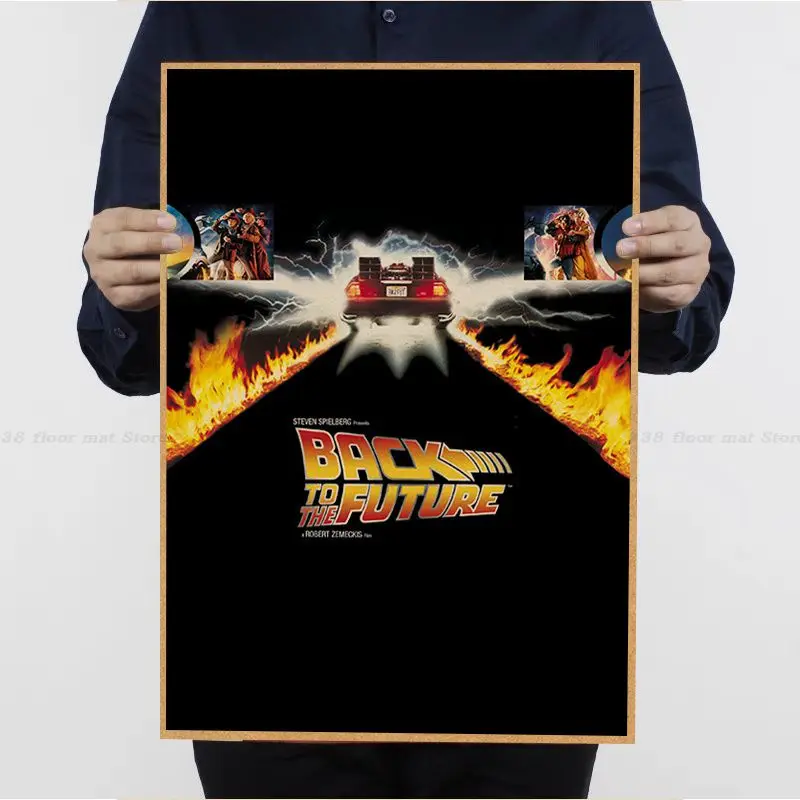 BACK TO FUTURE Classic Movie Posters Vintage Room Home Bar Cafe Decor Wall Decor