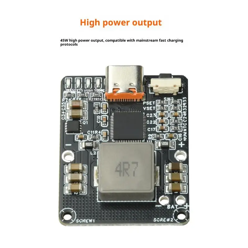 1Pcs Power Banks Drone Charge Parts IP2369 45W 2S~6S Lithium Battery Charging Discharger BMS Li-ion LiFePO4 Batteries Charger