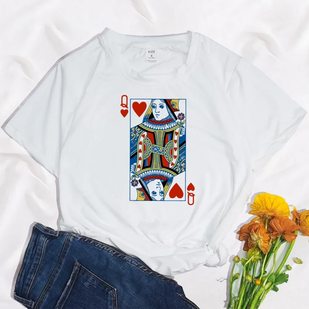Heart Bridge Deck of Cards Group Costume T-Shirts Poker Outfit Cards Women&Men Matching Playing Cards for Casino Party Costume