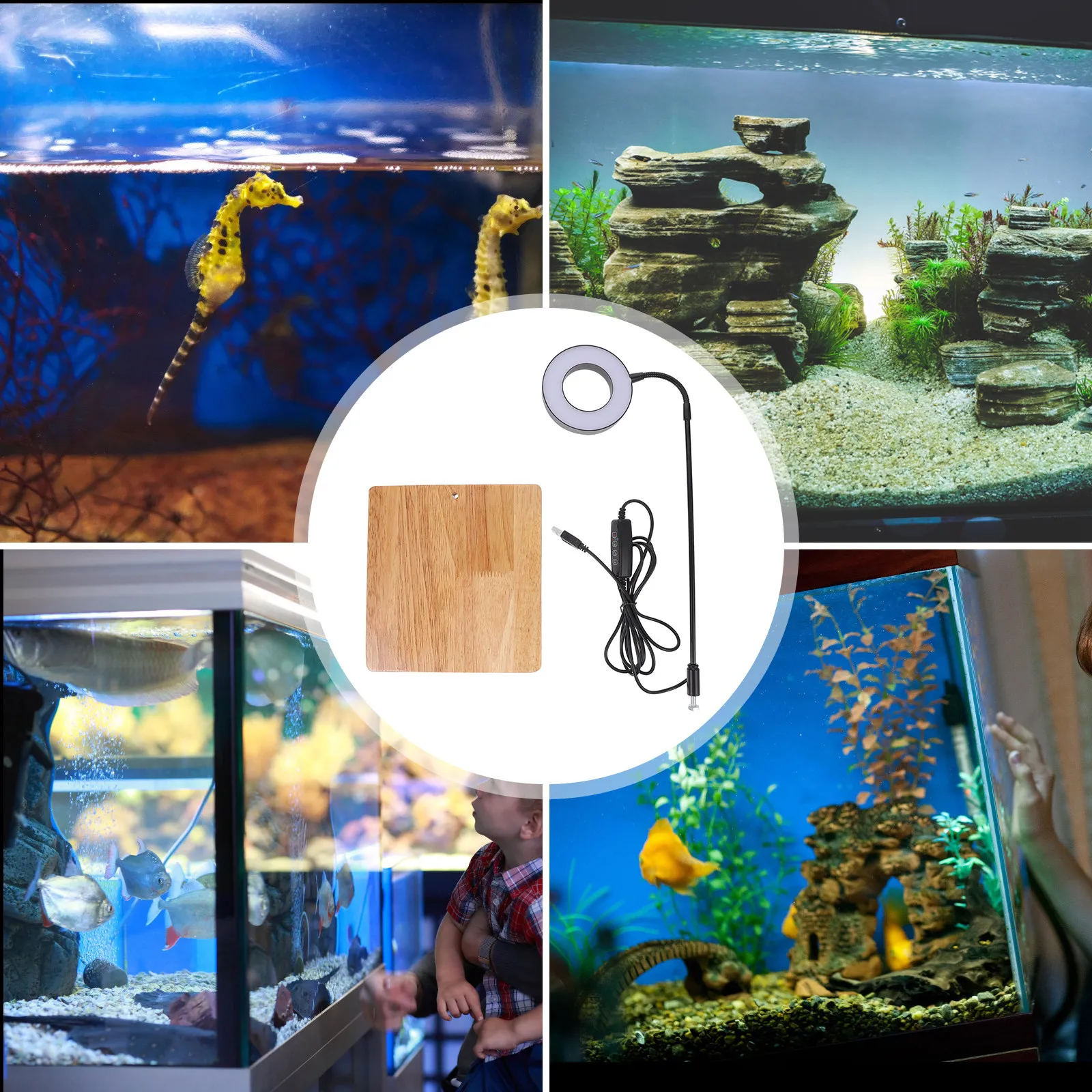 1Pcs Aquarium Fill Light High Brightness LED USB Powered Fish Tank Lamp Adjustable Plant Supplement LED Lighting for Ornamental - view 3