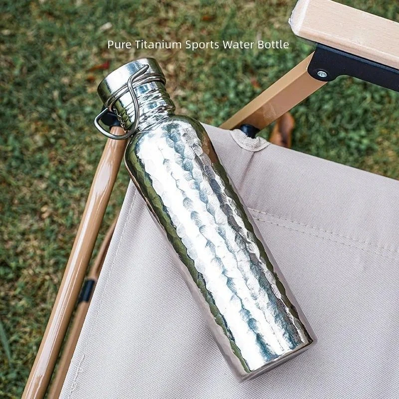 for Pure Titanium Outdoor Sports Kettle for Cycling Large Capacity Single Layer Lightweight Water Cup for Mountaineering