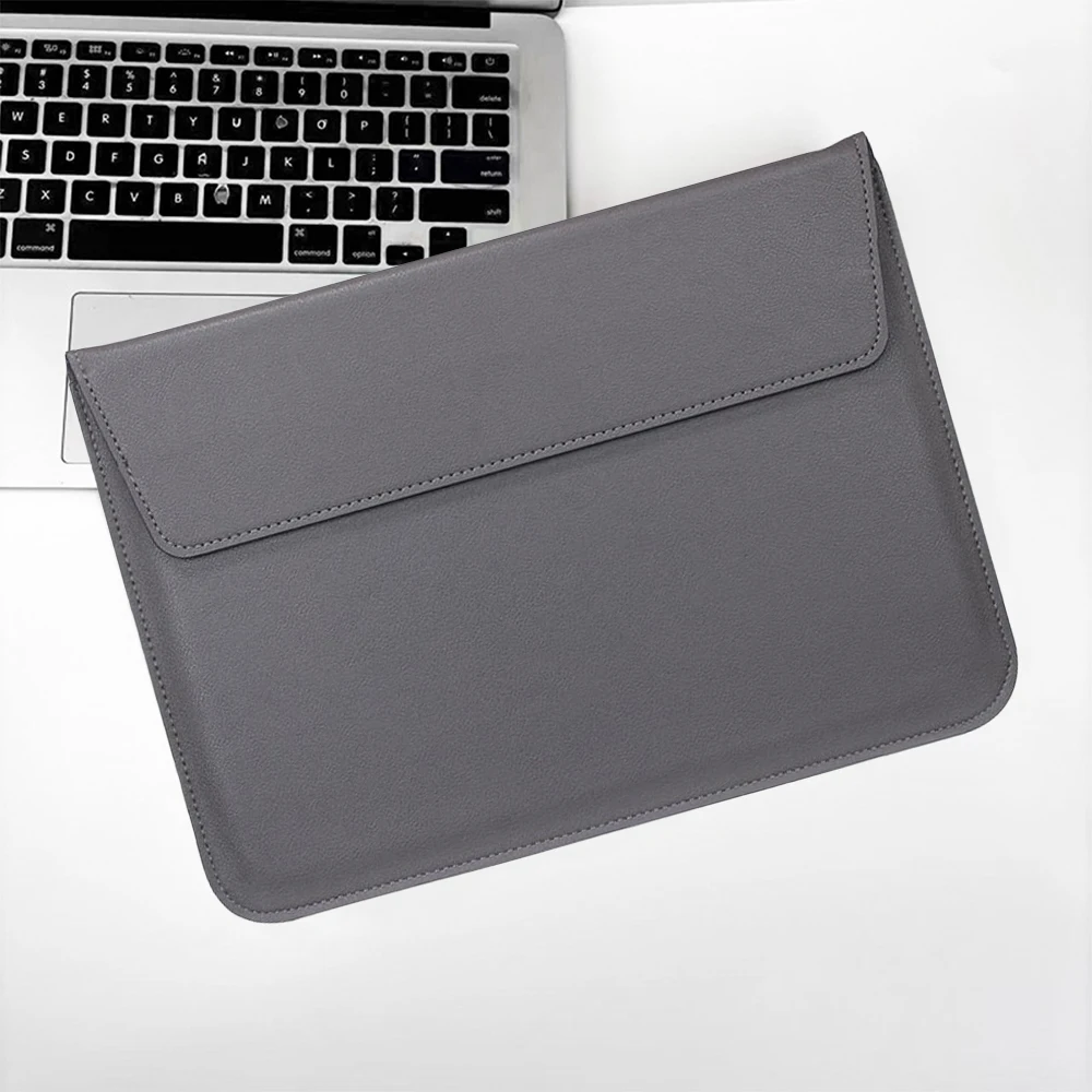 Personalisierte Laptop-Tasche aus PU-Leder für Damen und Herren, 13/15 Zoll, Englischer Computerständer, Computertasche – Detail 7