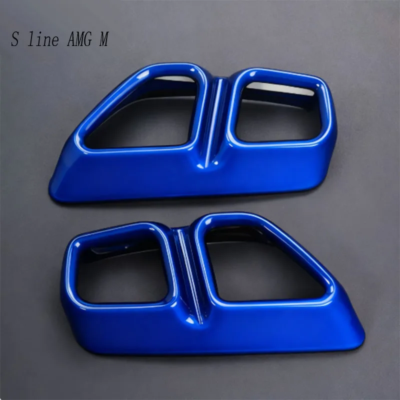 For BMW 5 Series G30 G38 2018-2023 Sport style Car Styling Tail Muffler Exhaust Pipe Output Cover Sticker Trim Auto Accessories