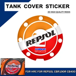 Motorcycle Fuel Tank Cap Cover Sticker Decal For HRC For REPSOL CBR190R For Honda CBR600RR CBR1000RR CBR900 CBR929 CBR954 CBR250