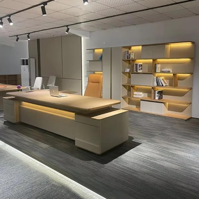 Factory direct sales and wholesale of luxurious modern wooden boss office desks and manager office desks design