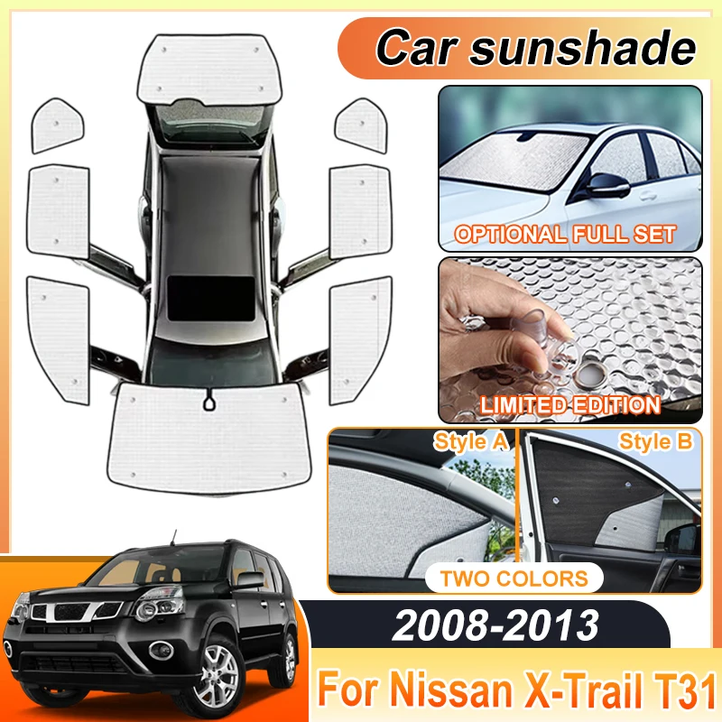 

For Nissan X Trail Accessories T31 2008~2013 Car Sunshade Auto Sun Shade Sunscreen Window Windshield Visors Sunscreen Tool Parts