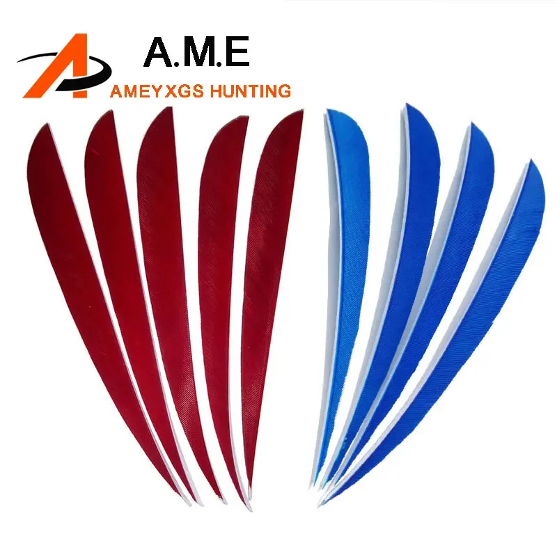 

100pcs 5inch Turkey Feathers Arrow Vanes Fletching 8Color Archery Hunting Shooting Archery Accessories