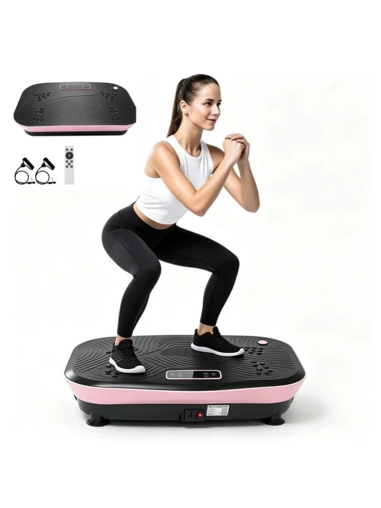 Platforma wibracyjna do ćwiczeń fitness z automatyczną regulacją prędkości, urządzenie do treningu mięśni i modelowania sylwetki. (Blue) — Zdjęcie 2 z 2