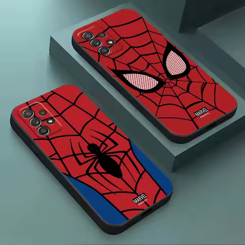 Marvel Spiderman Spider Eyes Phone Case For Samsung Galaxy A15 A25 A24 A23 A22 A21S A20s A13 A10 A05S A04 A03 A02 A14 Soft Cover