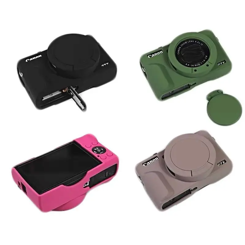 Funda protectora de goma de silicona para cámara Canon PowerShot G7X MarkIII G7XIII G7X3 DSLR, bolsa protectora para vídeo