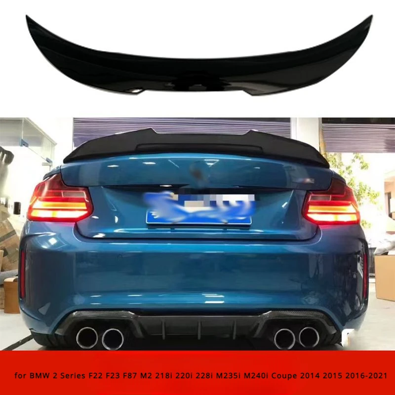 F22 F23 F87 M2 PSM Style Car Rear Spoiler Wing Trunk Lip Tail Trunk Roof Spoiler For BMW 218i 220i 228i M235i M240i 2014-2021