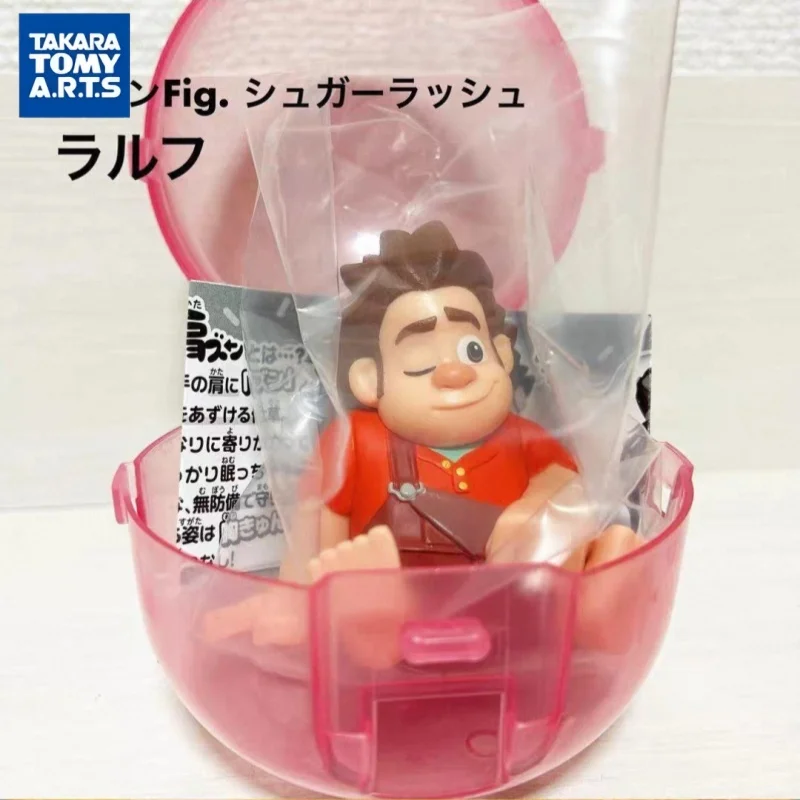 Takara Tomy Wreck It Ralph Gashapon Figure Set Ralph Vanellope Collectible Desktop Decoration For Anime Fans