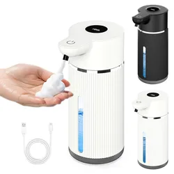 420ML/500ML Automatic Foaming Soap Dispenser Infrared Sensor USB Rechargeable Sanitizer Dispenser Wall Mounted IPX6