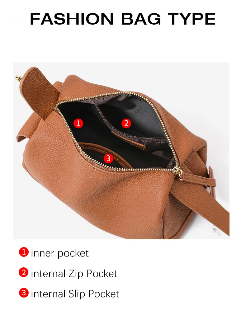 Retro Echtleder Tote Handtasche Damen Schulter-Umhängetasche Schlichte Elegante Pflanzlich Gegerbte Lederhandtasche – Detail 5