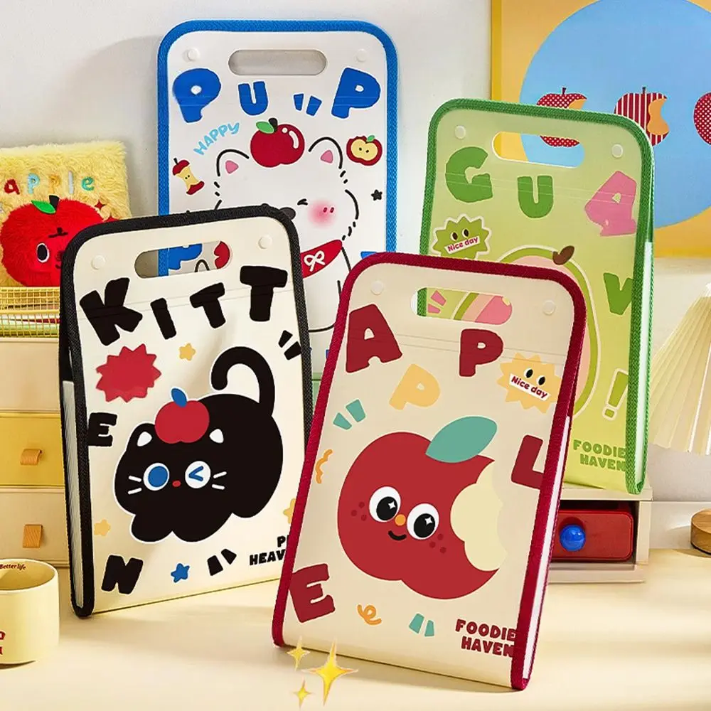 Gifts A4 Portable File Bag Multi-layer Large Capacity Vertical Accordion Bag Classification Test Paper Box