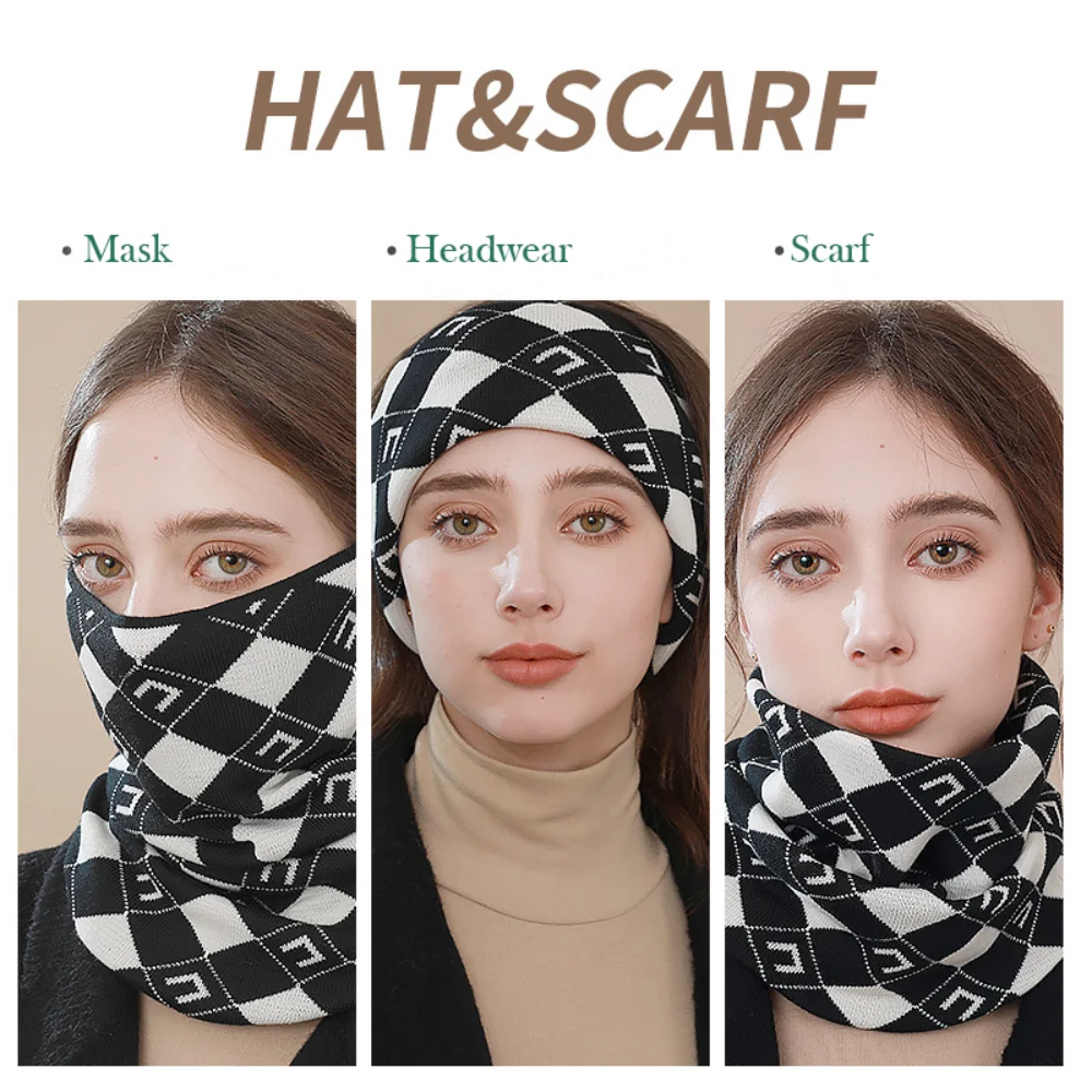 High Quality Autumn Winter Hanging Ear Mask Keep Warm Windproof Skullcap HeadScarf image 5