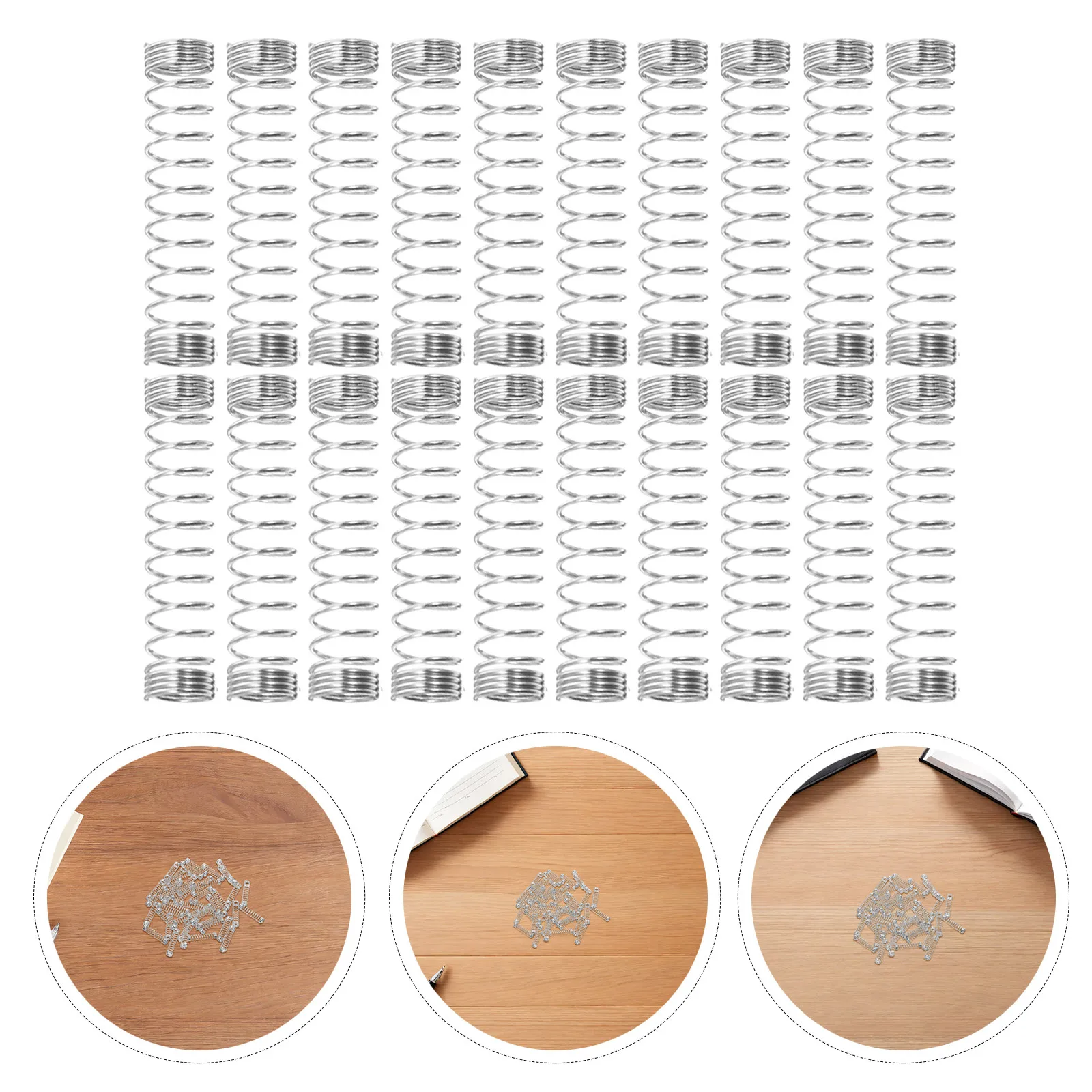 

50Pcs Pen Springs Replacement Stainless Steel Compression Spring Ballpoint Gel Pen Mechanical Spring Return Writing