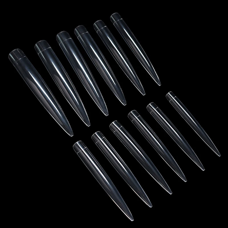 أظافر خنجر طويلة للغاية ، أظافر كاملة الغطاء ، أطراف أظافر اصطناعية من الأكريليك ، اضغط على ملحقات أدوات تجميل الأظافر ، 5XL ،