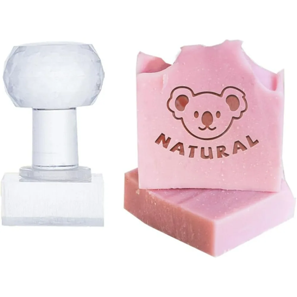 Koala Acrylic Stamp Soap Embossing with Handle Chapter Imprint for Handmade Cookie Clay Pottery