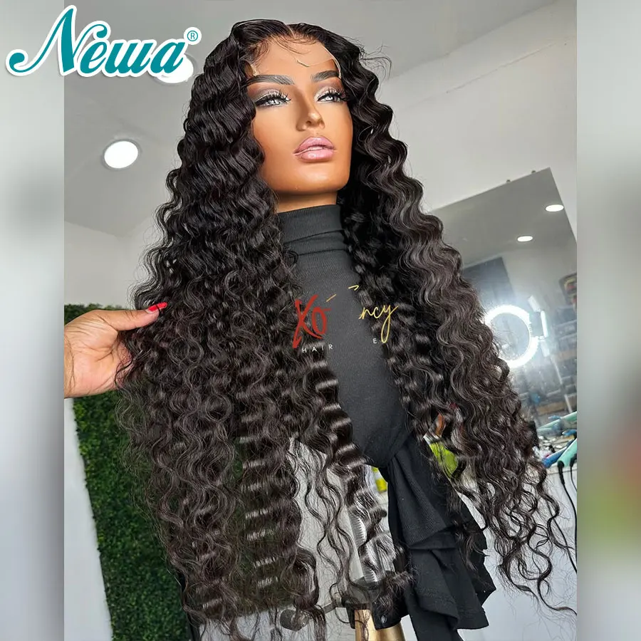 Newa الترا المجهزة HD الدانتيل الباروكة غلويليس الشعر البشري HD الدانتيل إغلاق شعر مستعار شعري طبيعي قبل قطعها غير مرئية HD الدانتيل شعر مستعار أمامي