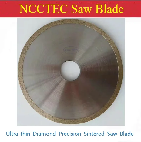 0.3-2mm Thickness 4\'\'-12\'\' Ultra-thin Precision Diamond Sintered Saw Blade 100-300mm Carbide Optical Glass Ceramics Cutting Disc