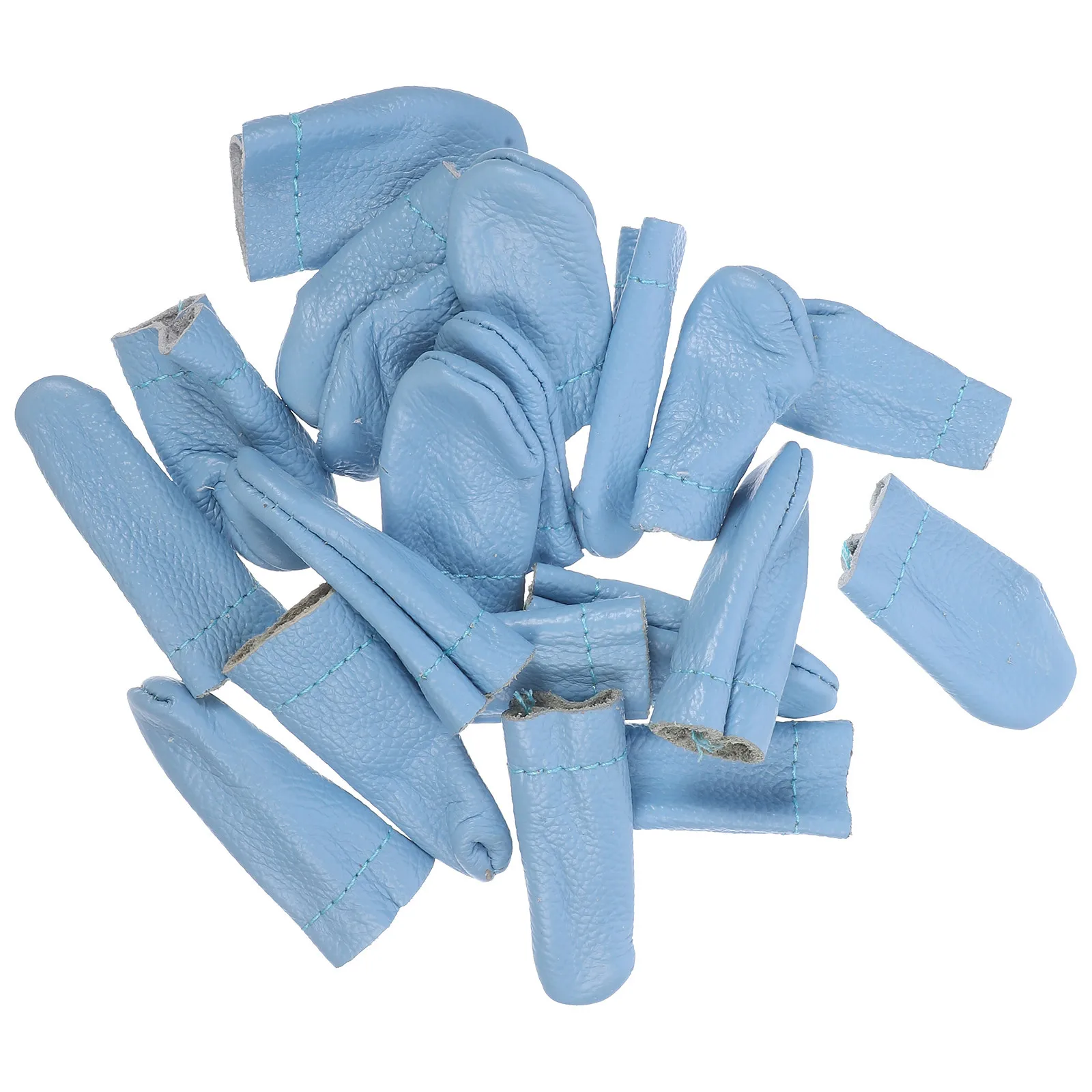 20 قطعة من واقيات أصابع كشتبان من الصوف للحياكة والخياطة والتطريز ذاتية الصنع قابلة للتنفس وناعمة ومرنة ومتينة #5