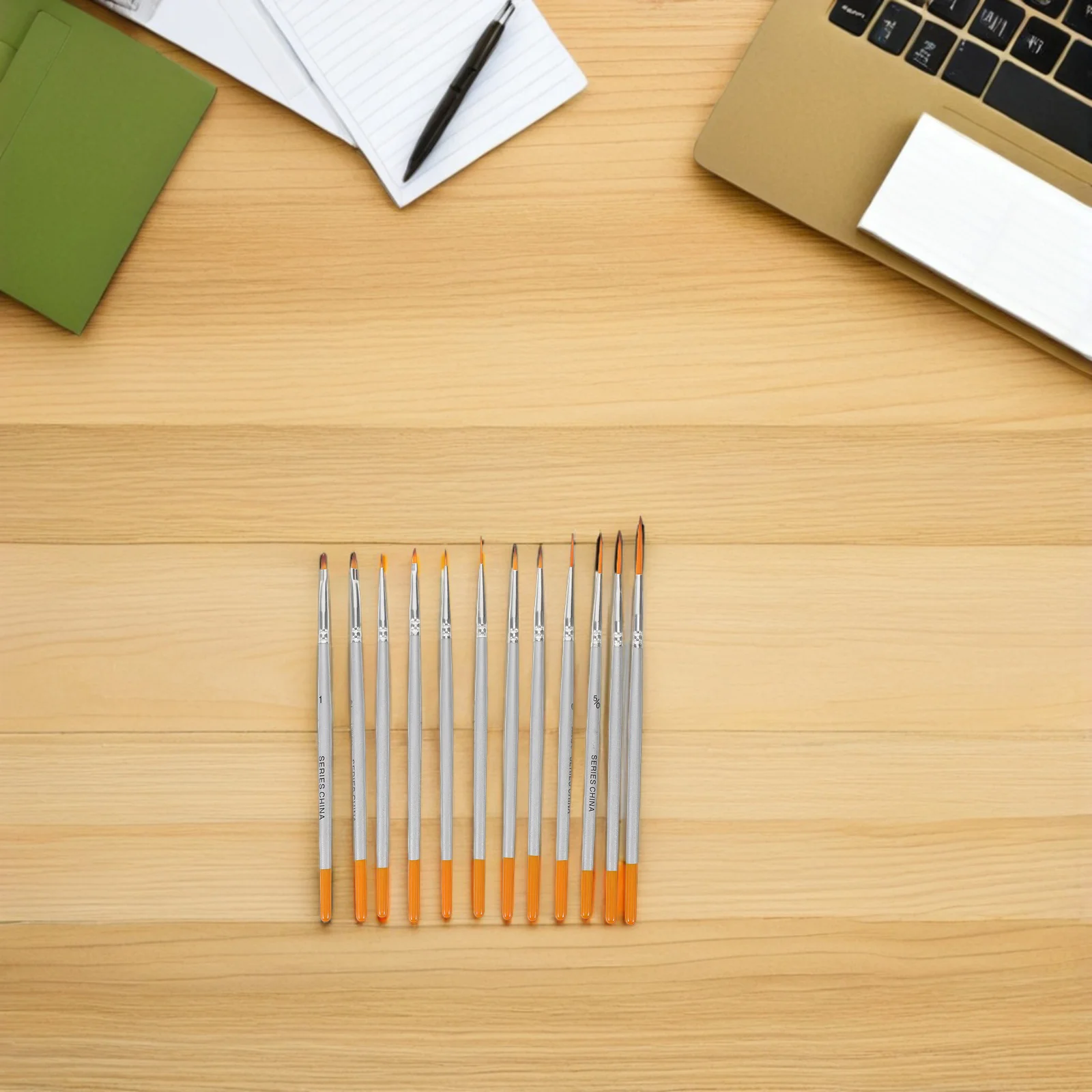 

12pcs Liner Brushes Set Fine Tip Nylon Watercolor Pens For Detail Painting Craft Diy Art Supplies Mini Brushes