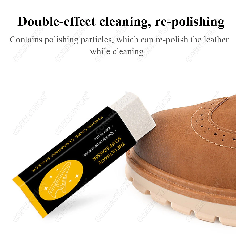 1 قطعة شطف الحرة الملمع الأحذية الجلد المدبوغ ممحاة مجموعة إزالة التلوث الفعال للأحذية البيضاء السوداء أدوات التنظيف المنزلية الصغيرة