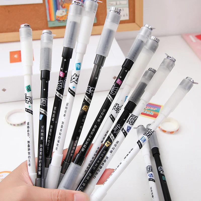 Cute Rotating Led Flash Gel Pen Gaming Spinning Pen Creative Lighting Student Learning Stationery Test Signature Pen