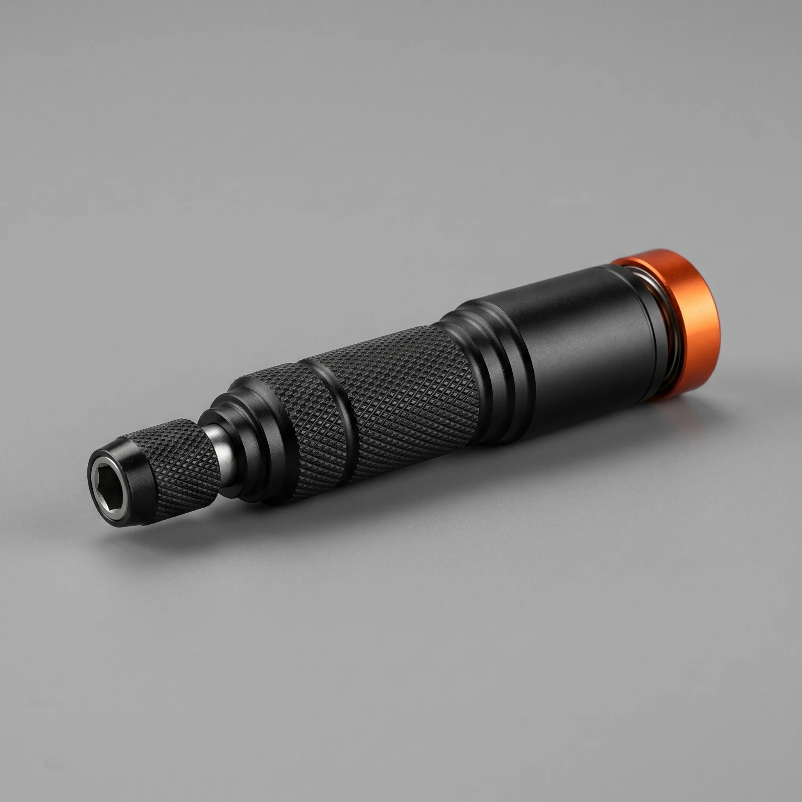 Screwdriver Handle with Hex Interface Knurled Manual Screwdriver Handle Bit Holder Ergonomic Tool Compact for Diyers